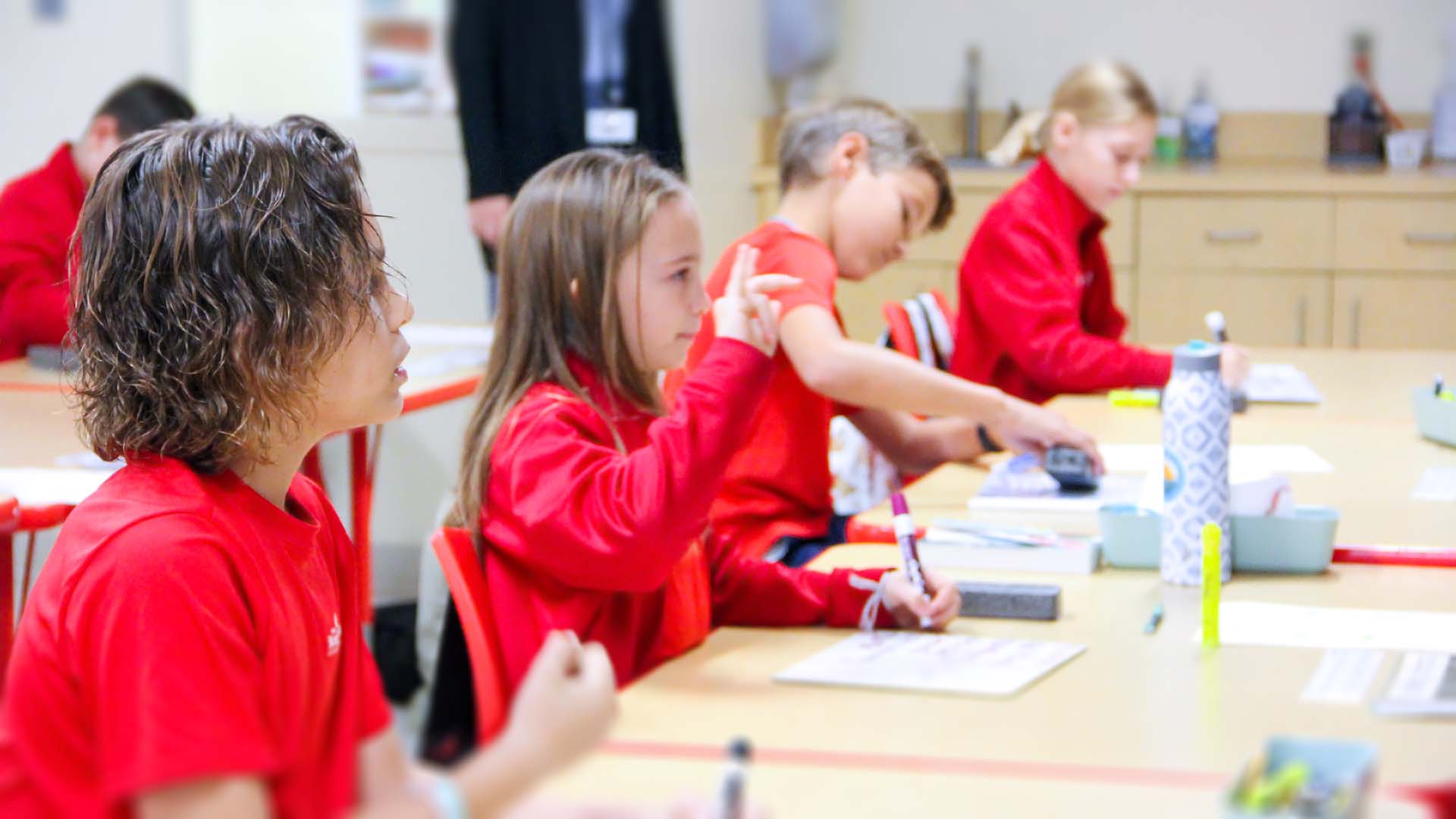 Students in class