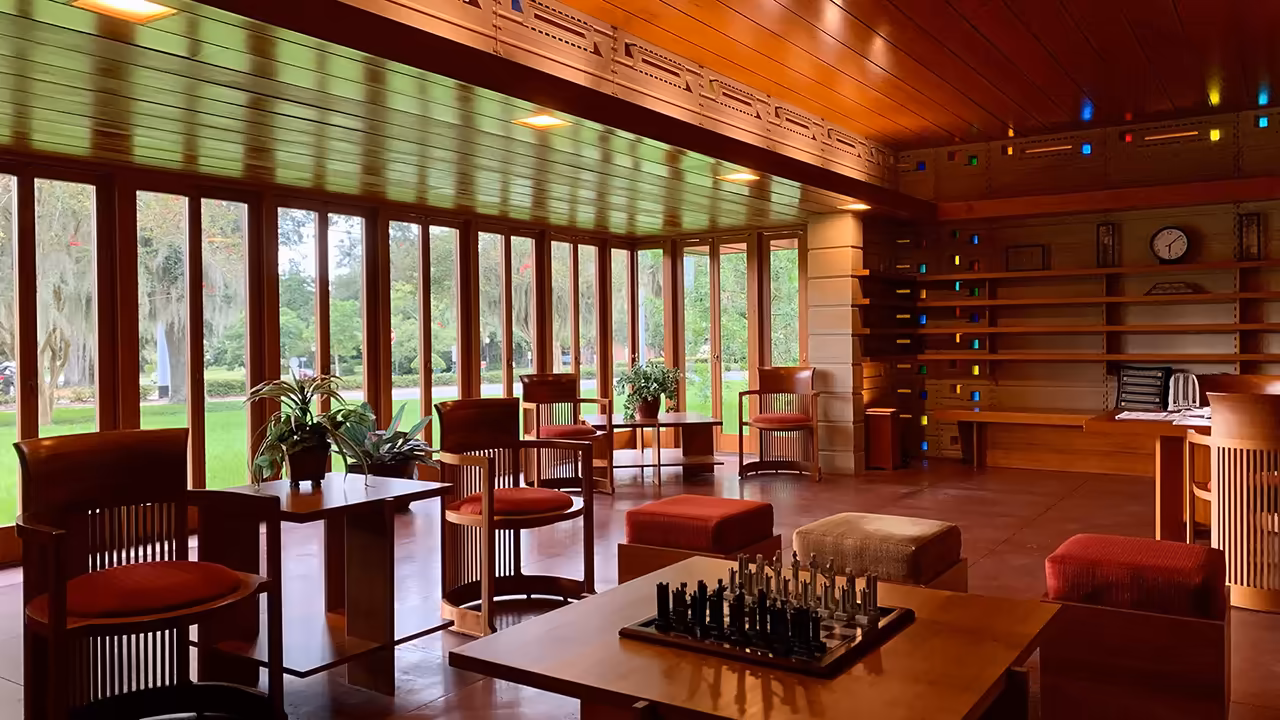 Usonian Faculty House Interior