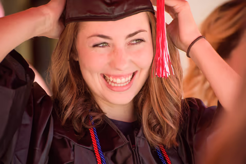 Student in Graduation Cap