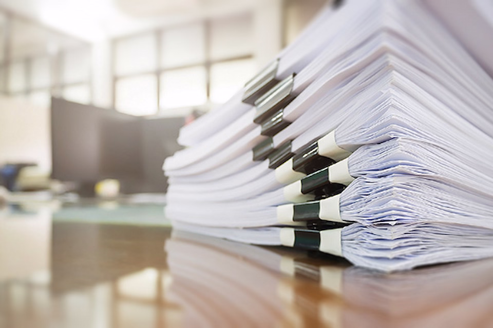 stack of policy papers