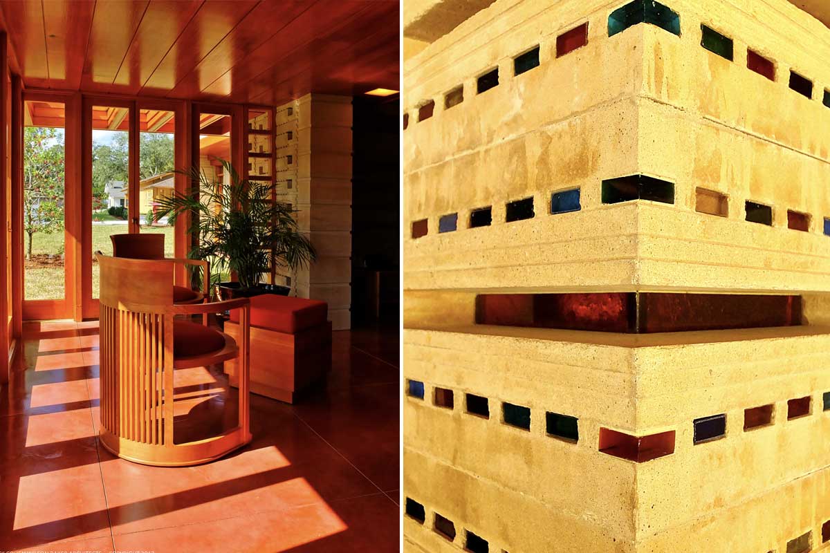 Usonian interior split