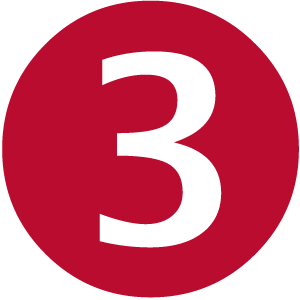the number "3" in a red circle