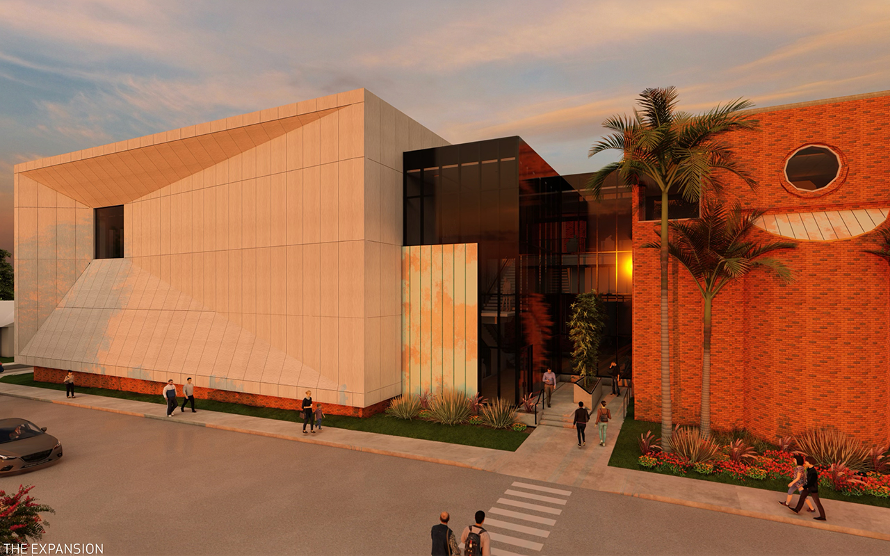Digital rendering of the expansion of the Polk Museum of Art