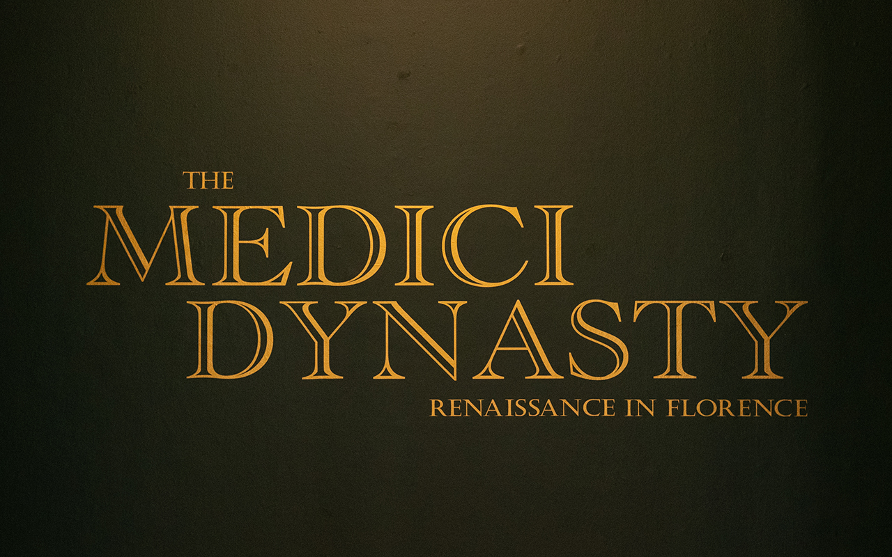 text reading "The Medici Dynasty: Renaissance in Florence"