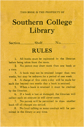 1920s Bookplate