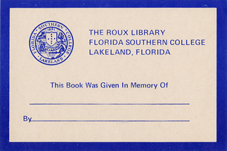 1970s-1990s Bookplate