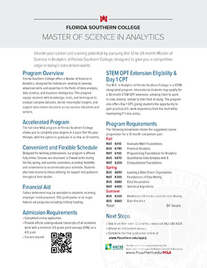 MSA - Master of Science in Analytics thumbnail